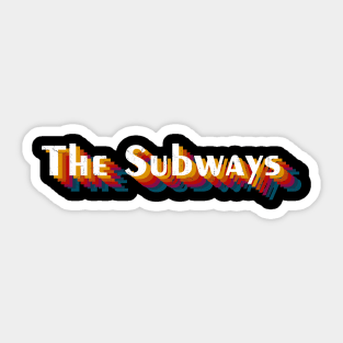 retro vintage The Subways Sticker